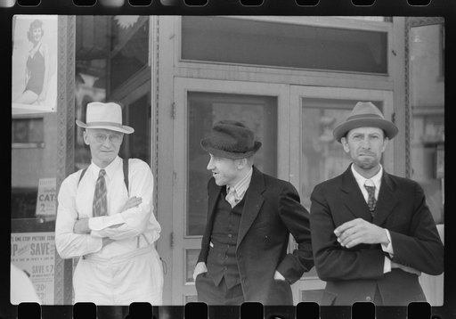 Men on main street, Watertown, Wisconsin