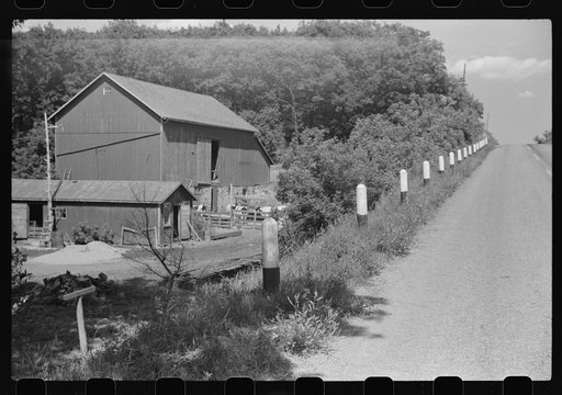 Untitled photo, possibly related to: Farmhouse, Dodge County, Wisconsin