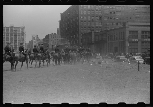 Untitled photo, possibly related to: Chicago mounted police, Chicago, Illinois