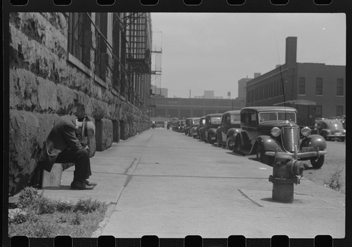 Man seared on corner of Jefferson and Vernon Park Place, Chicago, Illinois