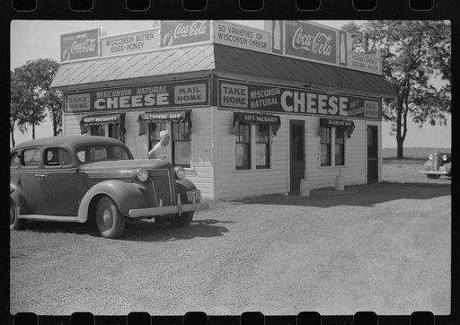 Cheese market on U.S. 41, Kenosha County, Wisconsin