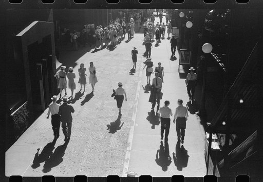 Five o'clock crowds, Chicago, Illinois