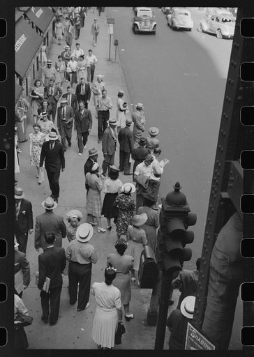 Five o'clock crowds, Chicago, Illinois