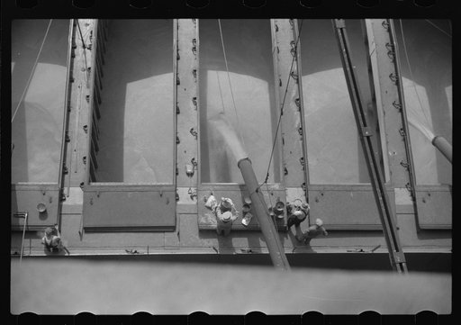 Untitled photo, possibly related to: Loading grain boat. Superior, Wisconsin