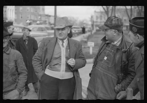 Untitled photo, possibly related to: At the American Legion booth for collecting scrap paper. Chillicothe, Missouri