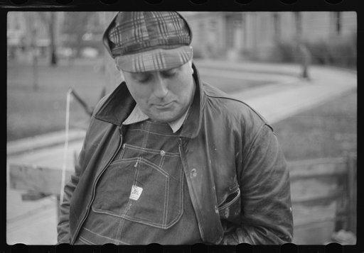 Untitled photo, possibly related to: At the American Legion booth for collecting scrap paper. Chillicothe, Missouri