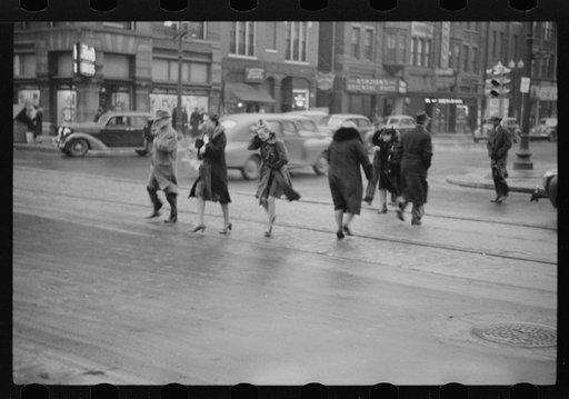 Rainy day, Indianapolis, Indiana