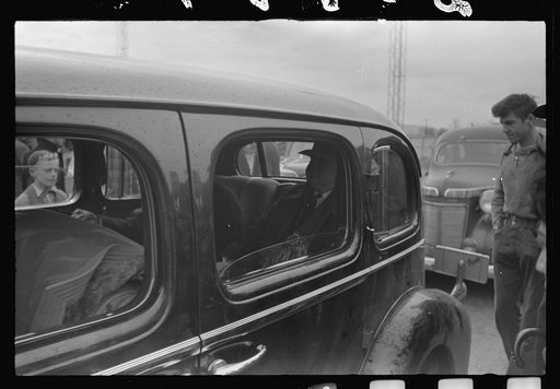 Automobile at stadium, Mount Carmel, Pennsylvania