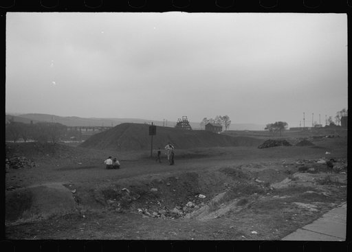 Shenandoah, Pennsylvania. A view of the outskirts of a mining town