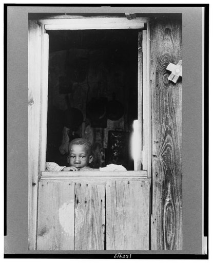 Negro child, son of a tobacco tenant farmer near Farmingham, North Carolina