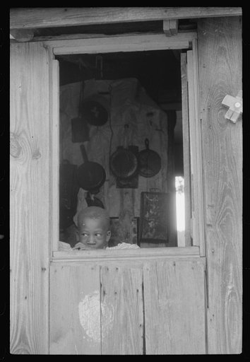 Untitled photo, possibly related to: Negro child, son of a tobacco tenant farmer near Farmingham, North Carolina