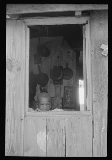 Untitled photo, possibly related to: Negro child, son of a tobacco tenant farmer near Farmingham, North Carolina