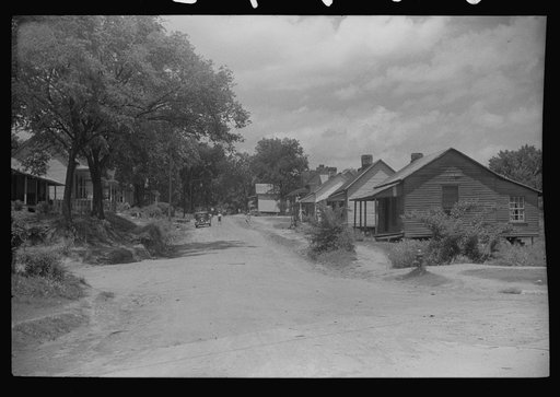 Houses in the company town of Swepsonville, North Carolina