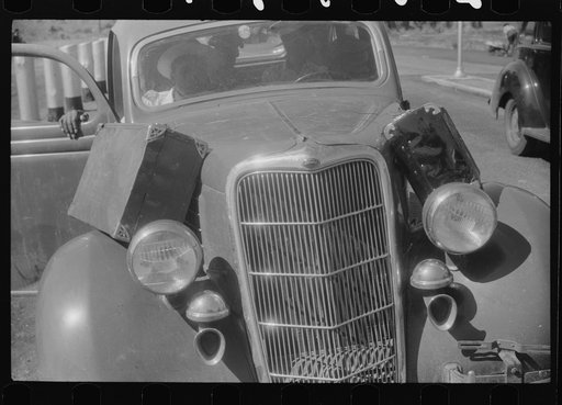 Florida migrant's car at the Little Creek end of the Norfolk-Cape Charles ferry