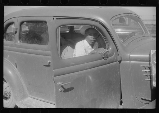Untitled photo, possibly related to: Migratory agricultural worker waiting at the Little Creek end of the Norfolk-Cape Charles ferry