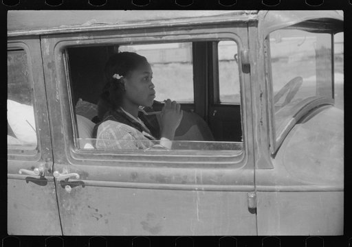 Migratory agricultural worker waiting at the Little Creek end for the Norfolk-Cape Charles ferry