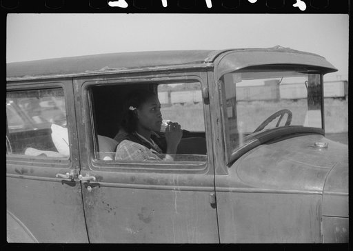 Untitled photo, possibly related to: Migratory agricultural worker waiting at the Little Creek end for the Norfolk-Cape Charles ferry