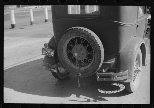 Florida migrant's car at the Norfolk-Cape Charles ferry