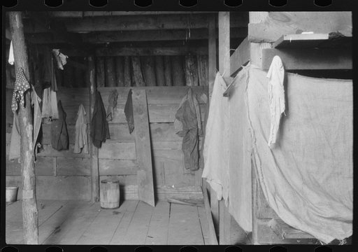 Untitled photo, possibly related to: Migratory agricultural workers at Picket's Landing, Virginia. Card games are frequent but money seldom used