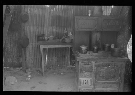 Cooking facilities for migrants during the strawberry season at Picket's Landing, Virginia