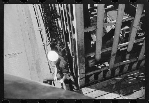 Untitled photo, possibly related to: At the dock at Little Creek, Virginia. The Norfolk end of the Norfolk-Cpe Charles ferry