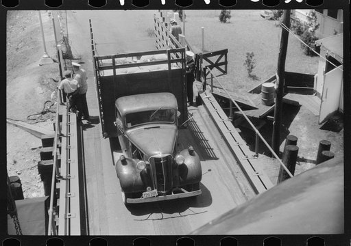 The dock at Little Creek, Virginia, the "Gateway to the South." The Norfolk end of the Norfolk-Cape Charles ferry
