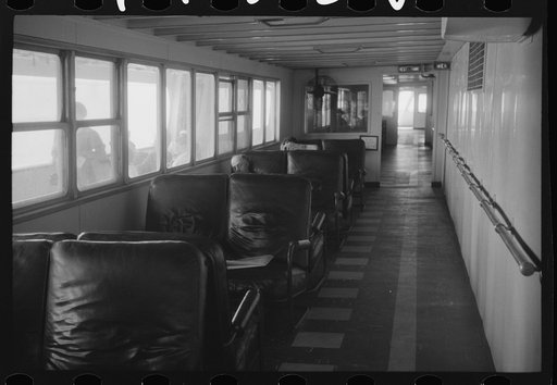 On board the "Princess Anne" super-deluxe luxury liner ferry plying between Little Creek, Virginia (Norfolk) and Cape Charles, Virginia