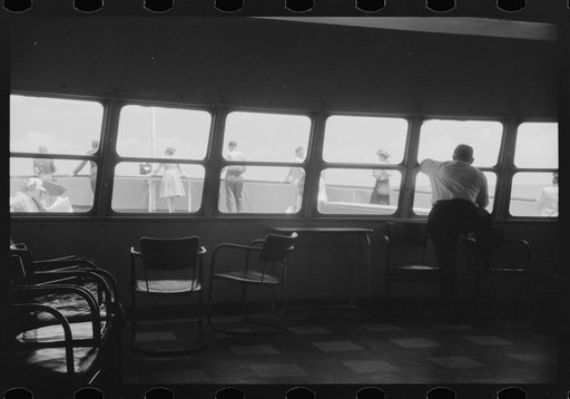 Untitled photo, possibly related to: On board the "Princess Anne" super-deluxe luxury liner ferry plying between Little Creek, Virginia (Norfolk) and Cape Charles, Virginia