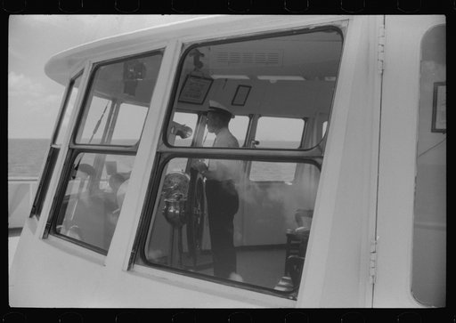 Untitled photo, possibly related to: On board the "Princess Anne" super-deluxe luxury liner ferry plying between Little Creek, Virginia (Norfolk) and Cape Charles, Virginia