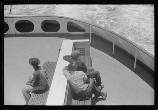 Migratory agricultural workers on board the "Princess Anne" going to the eastern shore of Virgina