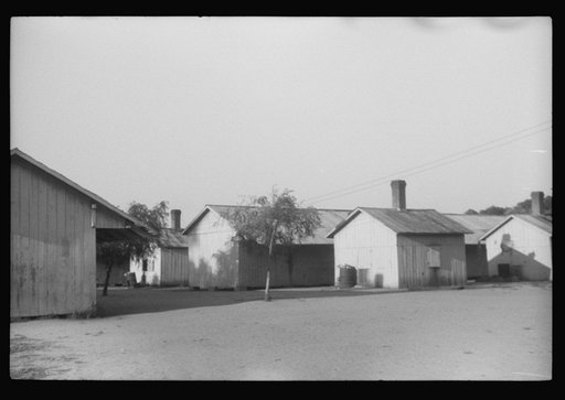 Untitled photo, possibly related to: A cookhouse in the barracks for migratory workers at Webster Canning Company, Cheriton, Virginia