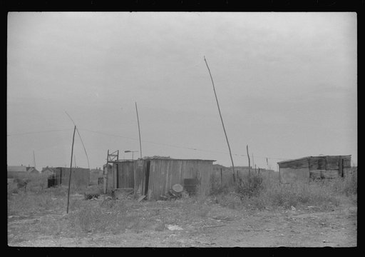 Untitled photo, possibly related to: Camp for Negro migratory agricultural workers at Kings Creek Canning Company, Kings Creek, Maryland