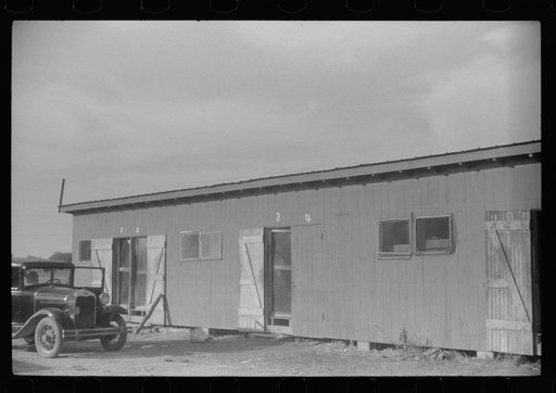 Camp for Negro migratory agricultural workers at Kings Creek Canning Company, Kings Creek, Maryland