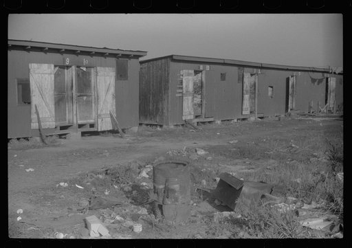 Camp for Negro migratory agricultural workers at Kings Creek Canning Company, Kings Creek, Maryland
