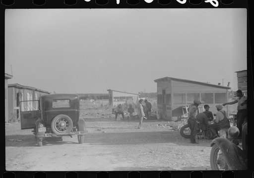 Untitled photo, possibly related to: Camp for Negro migratory agricultural workers at Kings Creek Canning Company, Kings Creek, Maryland