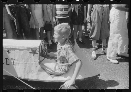 Untitled photo, possibly related to: Soapbox auto race at July 4th celebration, at Salisbury, Maryland