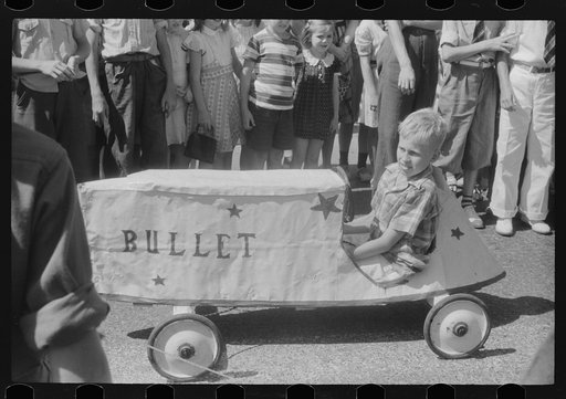 Soapbox auto race at July 4th celebration, at Salisbury, Maryland