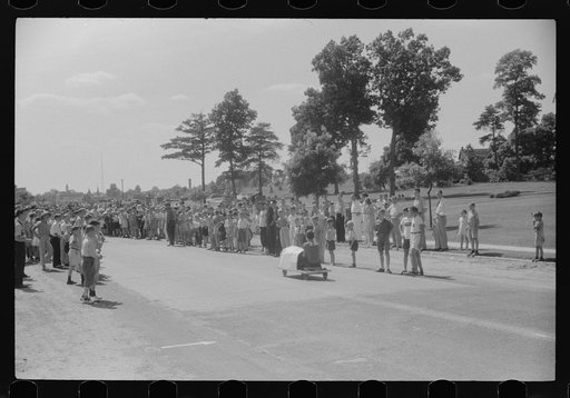 Soapbox auto race at July 4th celebration at Salisbury, Maryland