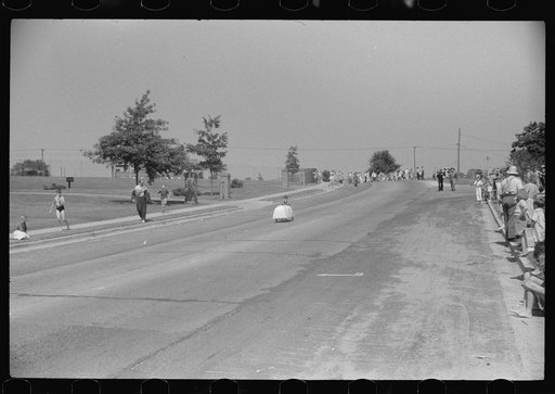 Untitled photo, possibly related to: Soapbox auto race at July 4th celebration at Salisbury, Maryland