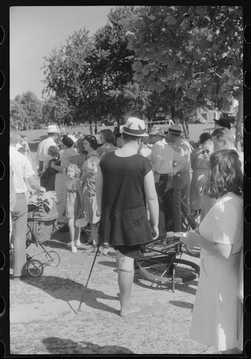 One of the comic entries in beauty contest during July 4th celebration at Salisbury, Maryland
