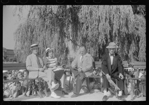 Untitled photo, possibly related to: Entries in beauty contest during July 4th celebration at Salisbury, Maryland