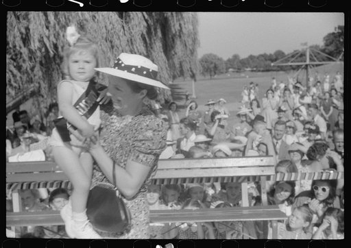 Untitled photo, possibly related to: Entries in beauty contest during July 4th celebration at Salisbury, Maryland