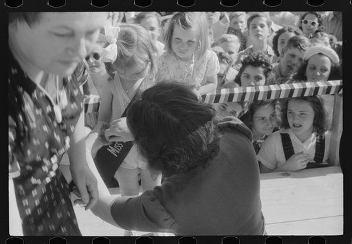 Untitled photo, possibly related to: Entries in beauty contest during July 4th celebration at Salisbury, Maryland