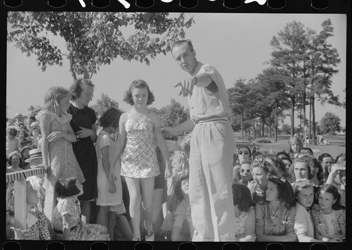 Entries in beauty contest during July 4th celebration at Salisbury, Maryland