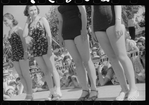 Beauty contest during July 4th celebration at Salisbury, Maryland