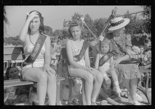 Beauty contest during July 4th celebration at Salisbury, Maryland