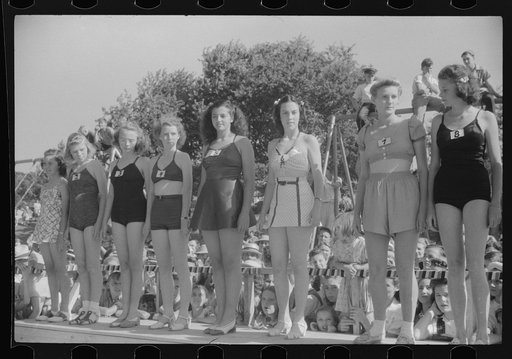 Beauty contest during July 4th celebration at Salisbury, Maryland