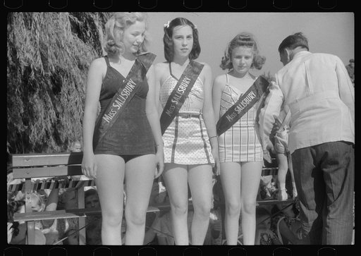 Untitled photo, possibly related to: Beauty contest during July 4th celebration at Salisbury, Maryland