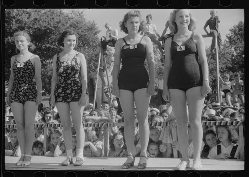 Beauty contest during July 4th celebration at Salisbury, Maryland