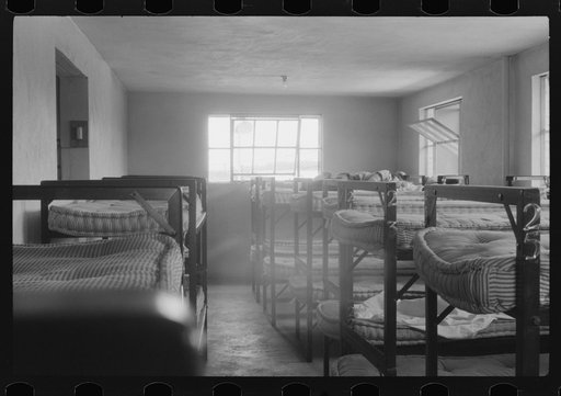 Free sleeping quarters for truck drivers at a truck service station on U.S. 1 (New York Avenue) in Washington, D.C.